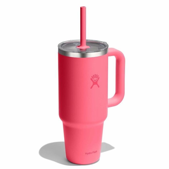 40-oz-travel-tumbler-n3 tt40pscc668-40-oz-travel-tumbler-clear-lid-popstar-pink-angled.jpg